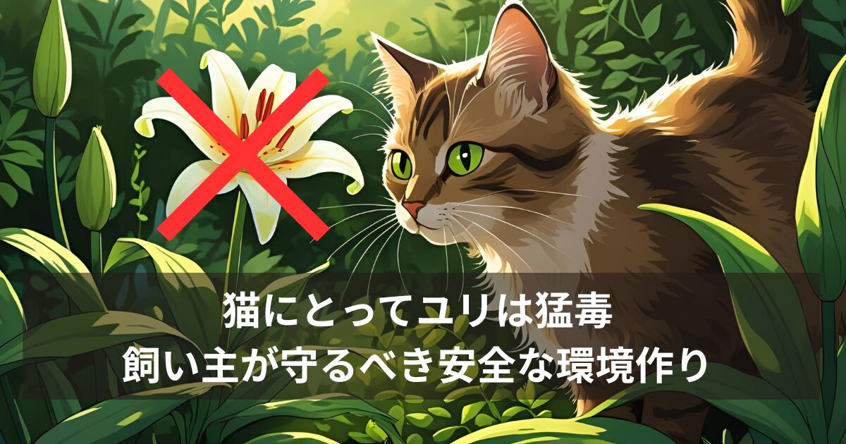 猫にとってユリは猛毒-飼い主が守るべき安全な環境作り