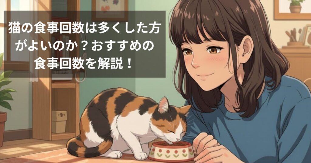 猫の食事回数は多くした方がよいのか？おすすめの食事回数を解説！
