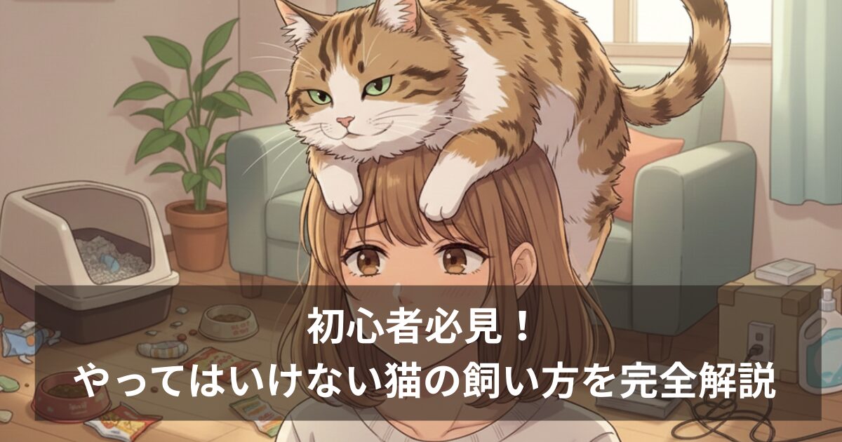 初心者必見!やってはいけない猫の飼い方を完全解説